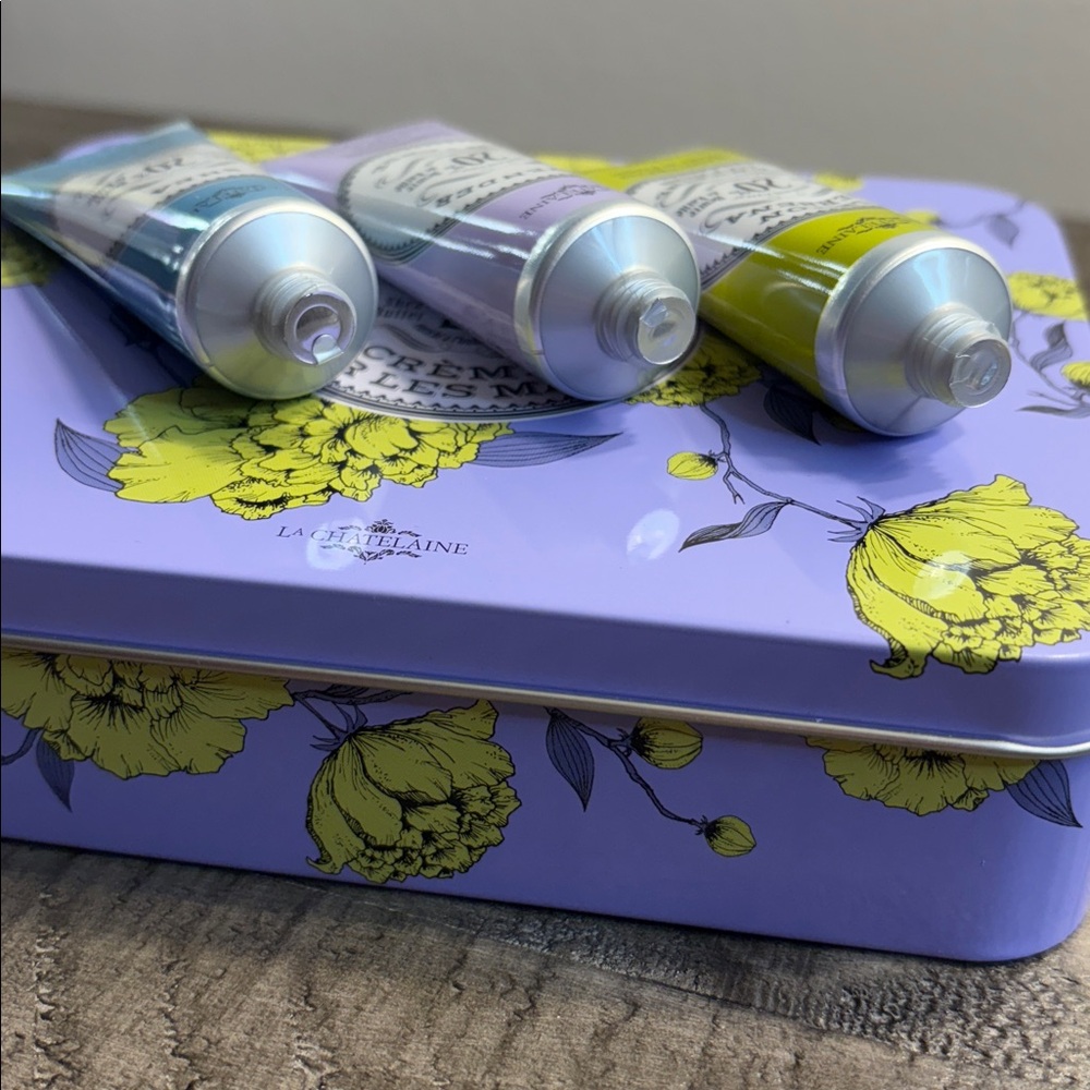 NWT, La Chatelaine Hand Cream Set with Gift Tin - Picture 5 of 5